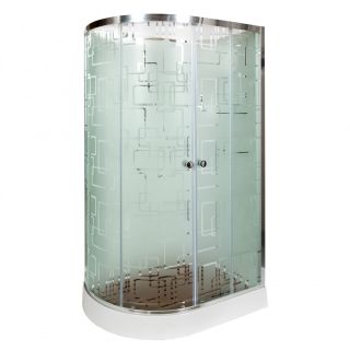 Душевая кабина Deto ЕМ1512 L с электрикой (эл.) 120х80х220 см